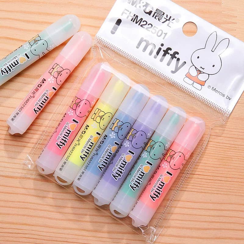 นำเข้าเครื่องเขียน — ปากกาเน้นข้อความขนาดเล็กความจุขนาดใหญ่ปากกามาร์กเกอร์รสดั้งเดิมชุดกุญแจทำเครื่องหมายหยาบนักเรียนชั้นประถมศึกษารางวัลปากกามาร์กเกอร์สีอ่อน