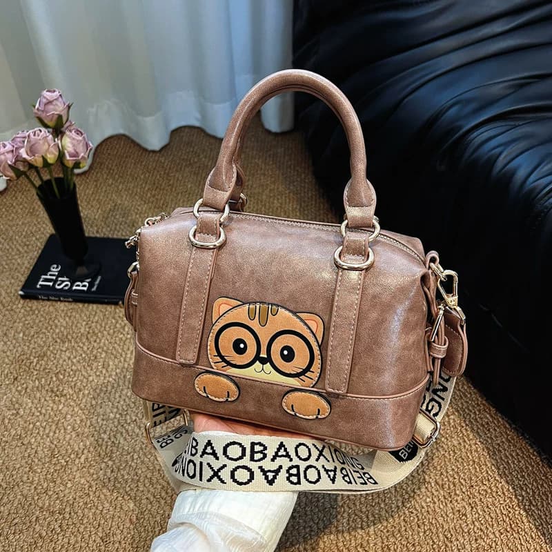 นำเข้ากระเป๋า — baibao yuanyuan factory new cross-border work travel commuter boston women bag shoulder messenger bag women