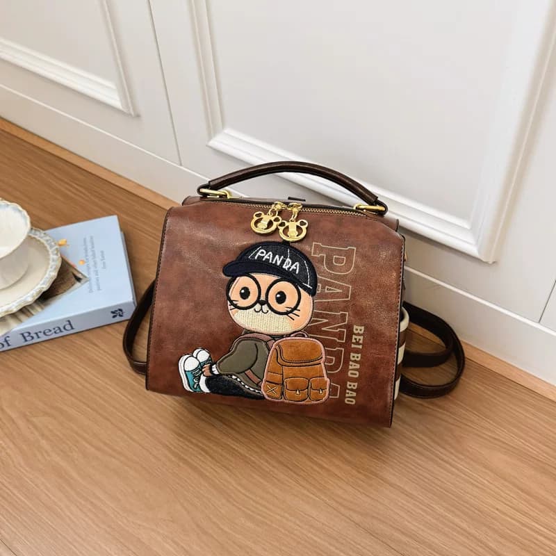 นำเข้าอุปกรณ์สัตว์เลี้ยง — Beibao Yuanyuan Factory New Cross-Border Cartoon Cute Cat Handbag Women's Handbag Casual Style Backpack Women's Bag
