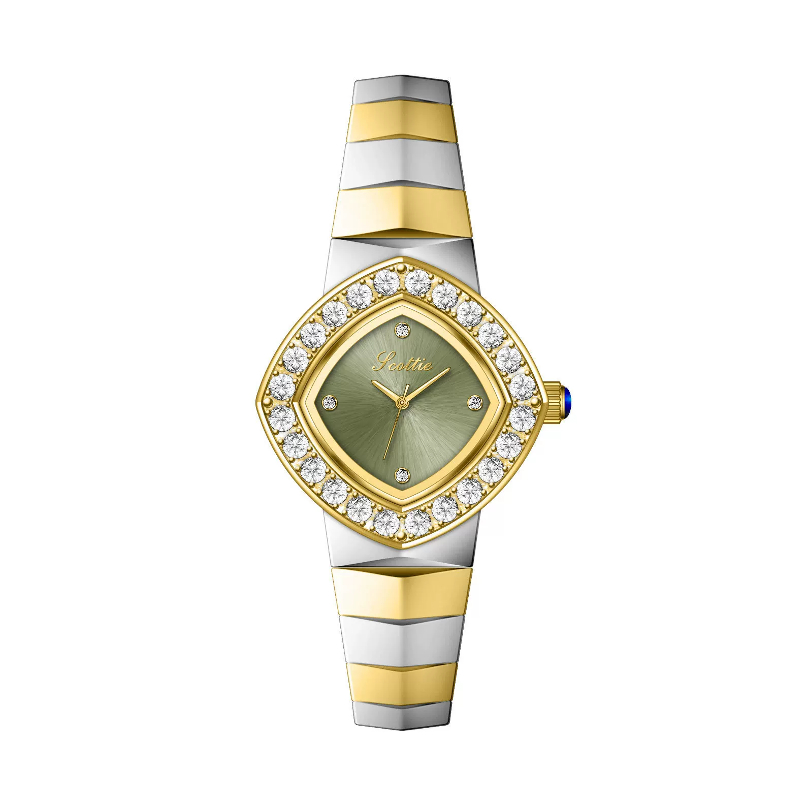 นำเข้านาฬิกาข้อมือ — Sigaudi small fragrance style simple fashion square dial women's watch compact steel strap steel strap temperament brand watch trendy